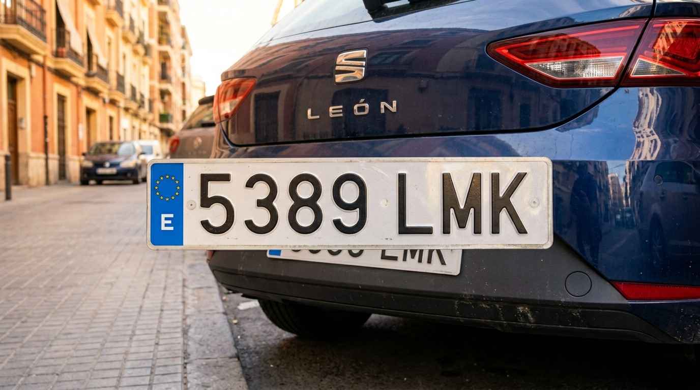 matricula coche cambiar